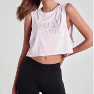 Ivy Park Logo Boxy Cropped Tank Top